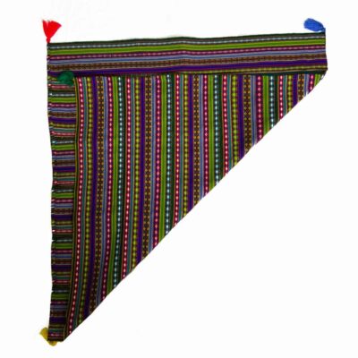 Authentic Persian Jajim Flat-Woven Striped Rug Dario