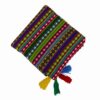 Authentic Persian Jajim Flat-Woven Striped Rug Dario