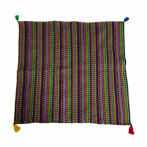 Authentic Persian Jajim Flat-Woven Striped Rug Dario