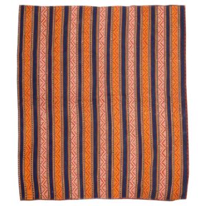 Striped Persian Handwoven Jajim Model Old