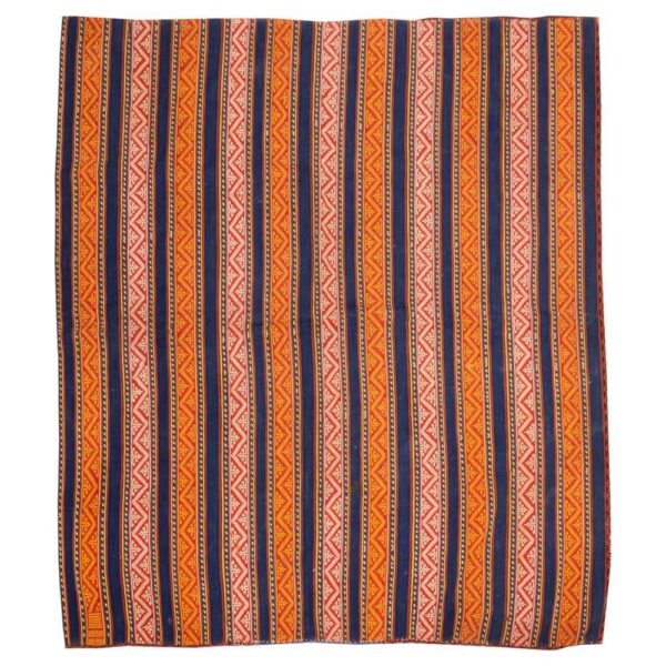 Vintage Persian Jajim Flat-Woven Striped Rug