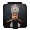 Pocket Mirror with Persian Inspired Mozaffar al-Din Shah Design
