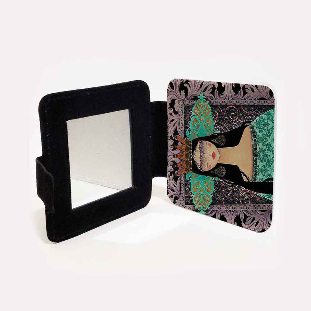 Pocket Mirror with Persian Inspired Princess Design