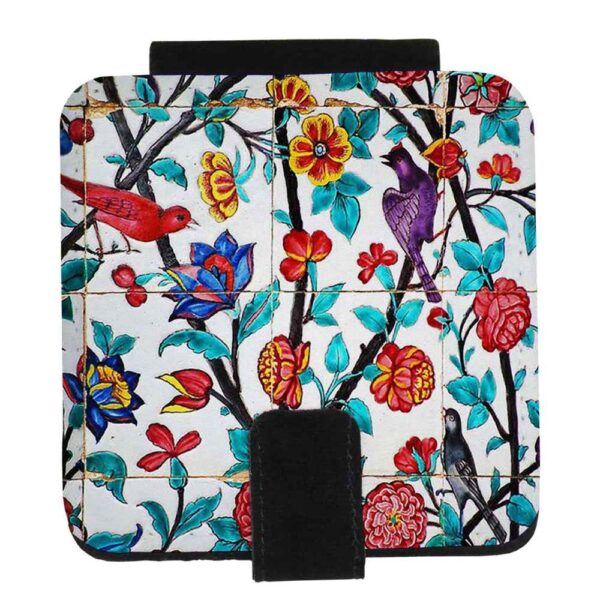 Pocket Mirror with Persian Inspired Bouteh Pattern