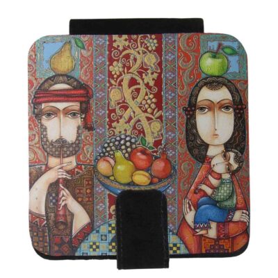 Pocket Mirror with Persian Inspired Family Design