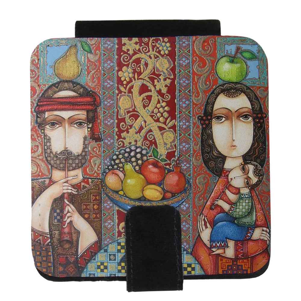 Pocket Mirror with Persian Inspired Family Design