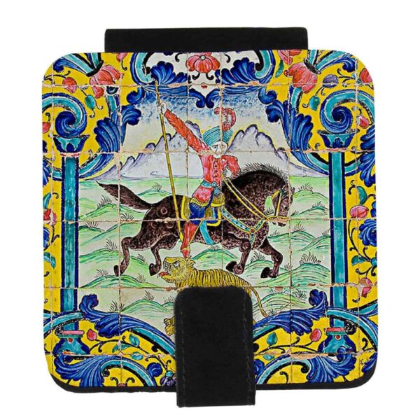 Pocket Mirror with Persian Inspired Horse Motif