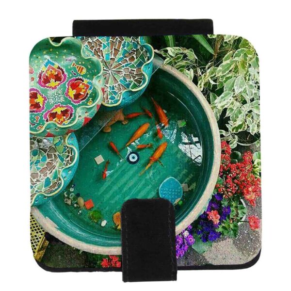 Pocket Mirror with Persian Inspired Houz Pattern