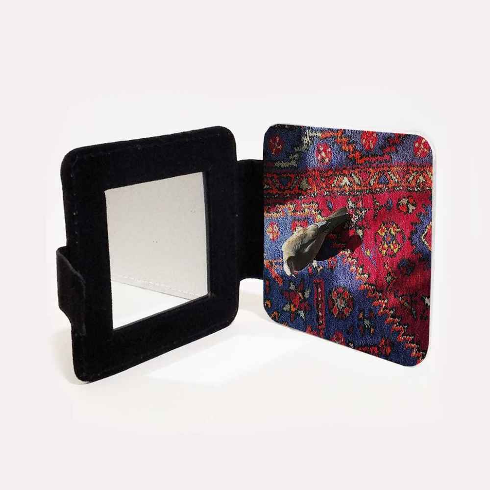 Pocket Mirror with Persian Inspired Kabotar Motif