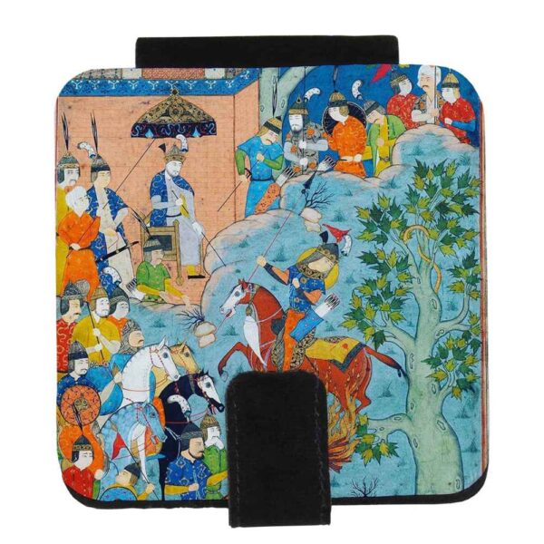 Pocket Mirror with Persian Inspired Negargari Pattern