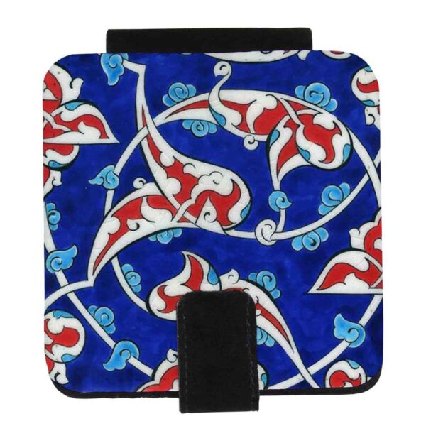 Pocket Mirror with Persian Inspired Tile Motif