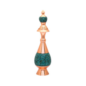 Turquoise Inlay Copper Wine Bottle Model Vala