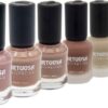 Halal Nail Polish Glossy & Matte Finish and Breathable Pink Colors (6x)