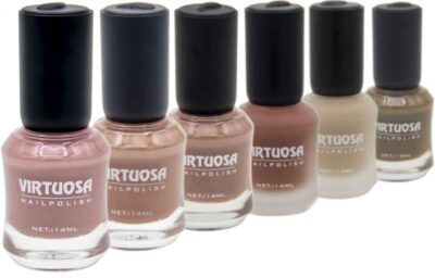 Halal Nail Polish Glossy & Matte Finish and Breathable Pink Colors (6x)