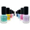 Halal Nail Polish Glossy Finish and Breathable Party Colors (10x)