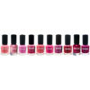 Halal Nail Polish Glossy & Glitter Finish and Breathable Pinky Colors (10x)