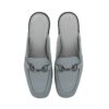 Women's Natural Leather Mules Shoes Model Croco