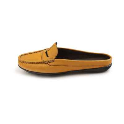 Women’s Natural Leather Mules Shoes Model Raha