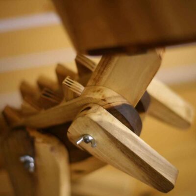 Wooden Novelty Desk Lamp Handcrafted and Adjustable Dinosaur Figurine