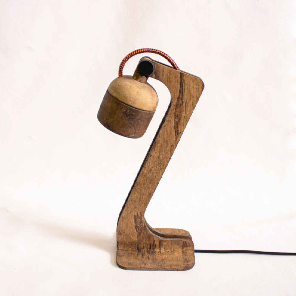 Wooden Adjustable Desk Lamp Handcrafted B12