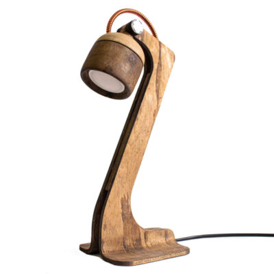 Wooden Adjustable Desk Lamp Handcrafted B12