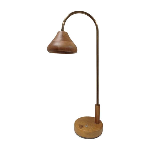 Wooden Adjustable Desk Lamp Handcrafted Luna