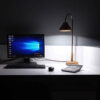 Wooden Adjustable Desk Lamp Handcrafted Luna