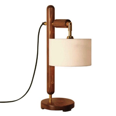 Wooden Adjustable Desk Lamp Handcrafted N21