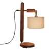 Wooden Adjustable Desk Lamp Handcrafted N21