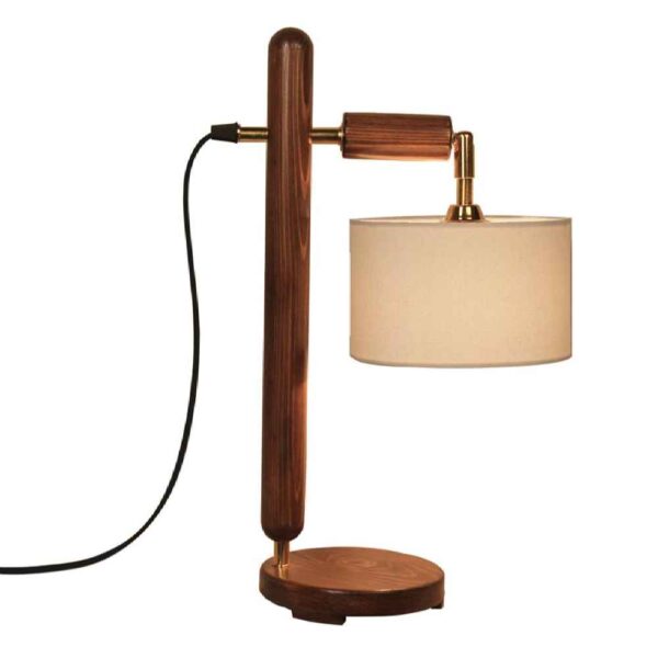 Wooden Adjustable Desk Lamp Handcrafted N21