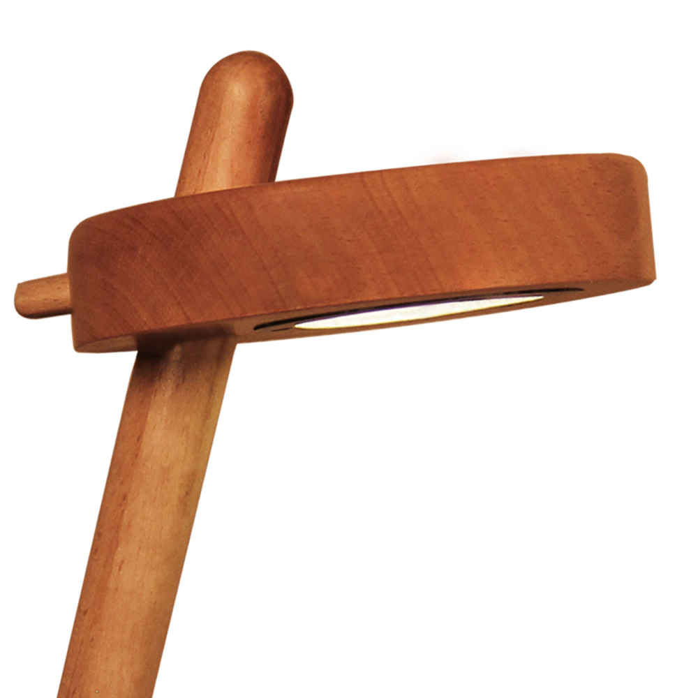Wooden Adjustable Desk Lamp Handcrafted N27
