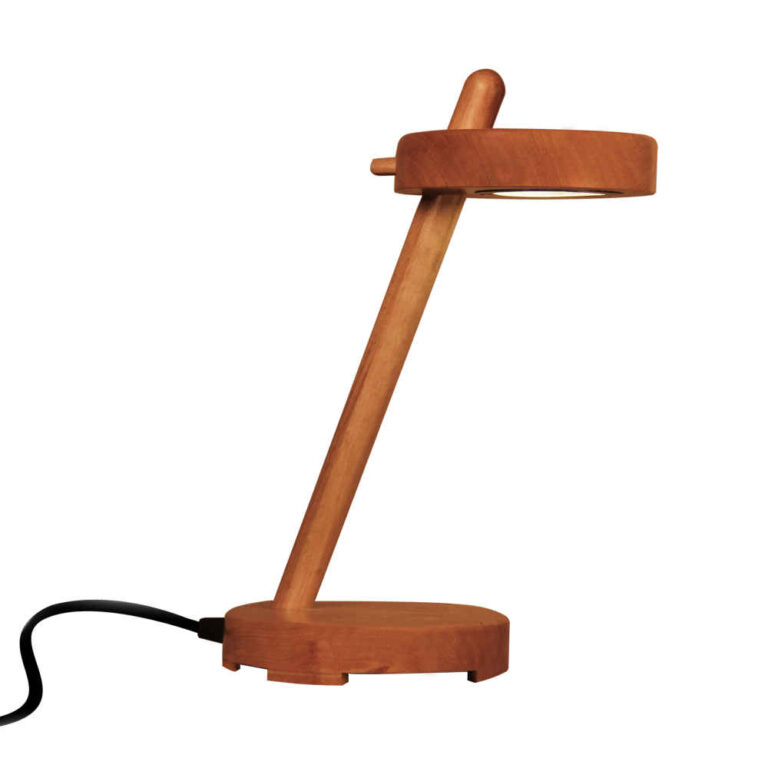 Wooden Novelty Desk Lamp Handcrafted and Adjustable Cat ShopiPersia