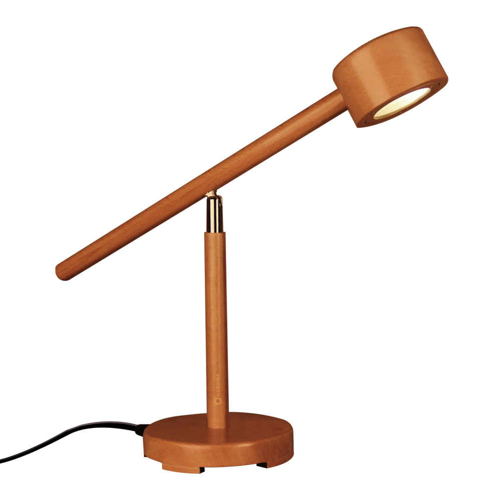 Wooden Adjustable Desk Lamp Handcrafted N29