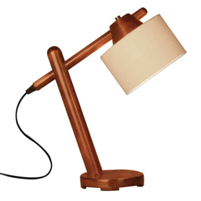 Wooden Adjustable Desk Lamp Handcrafted N30