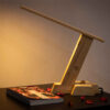 Wooden Adjustable Desk Lamp Handcrafted P0410