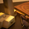 Wooden Adjustable Desk Lamp Handcrafted P0410