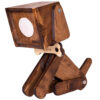 Wooden Novelty Desk Lamp Handcrafted and Adjustable Puppy Figurine