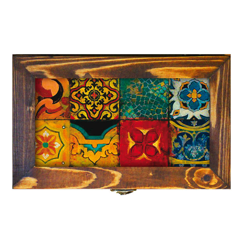 Wooden flatware storage box model tile shopipersia