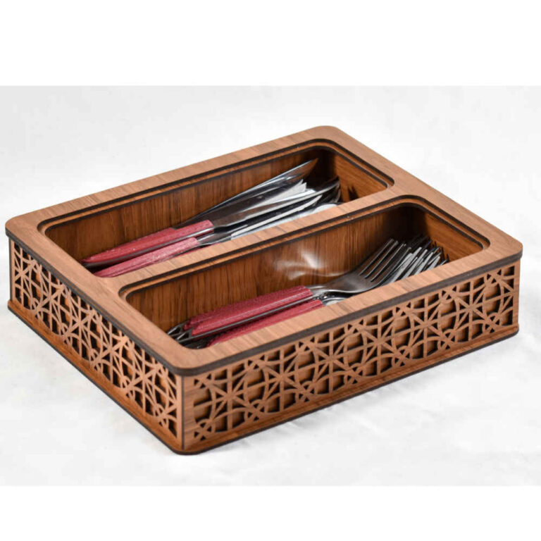 Wooden Flatware Storage Chest Model Yas ShopiPersia