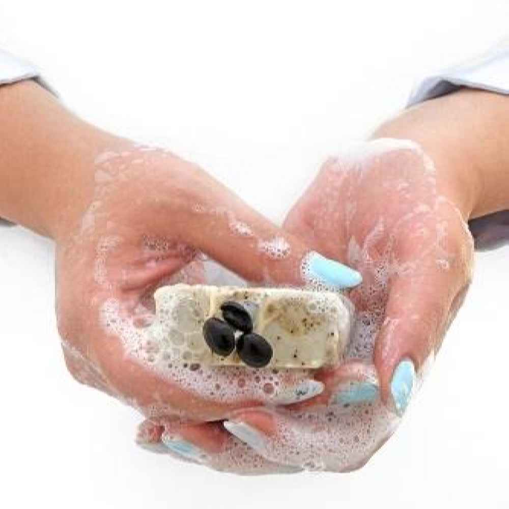 Natural Soap Bar for Normal Skin with Coffee Powder (x6)