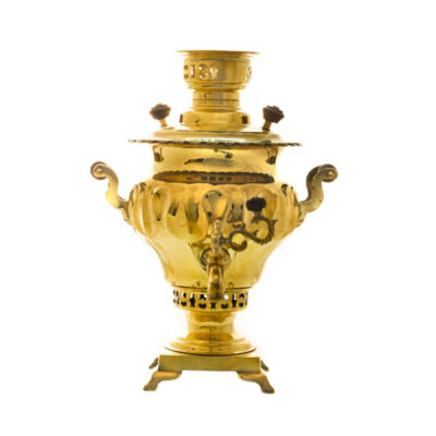 Persian Brass Samovar Decorative Coal Tea Maker 3-Liter