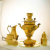Persian Brass Samovar Decorative Coal Tea Maker 3-Liter