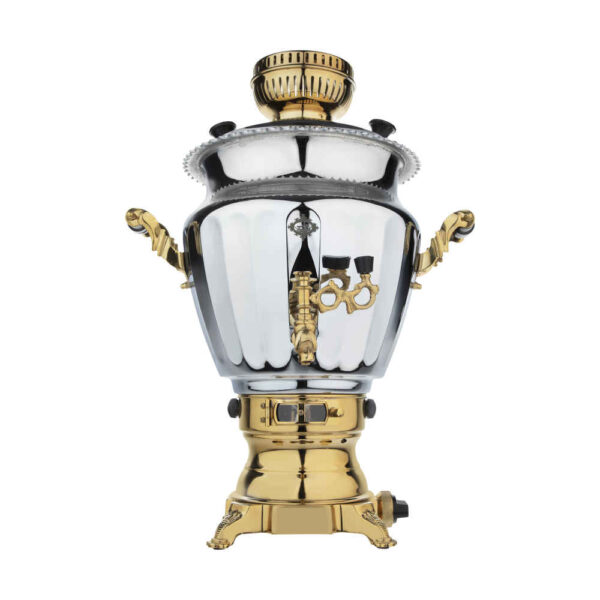 Persian Gas Samovar Tea Maker Smooth Finish 6-Liter