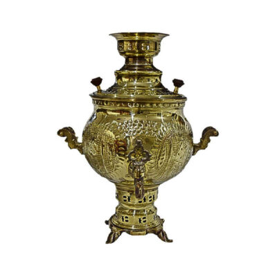 Persian Brass Samovar Decorative Coal Tea Maker 6-Liter