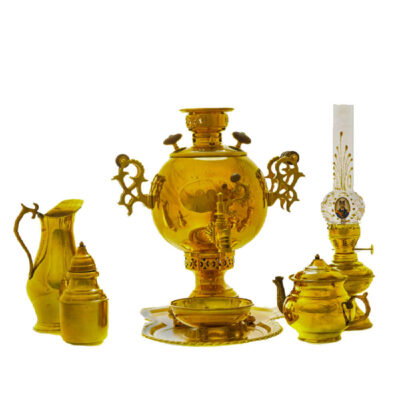 Persian Brass Samovar Decorative Coal Tea Maker 6-Liter