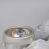 Persian Blue Topaz Silver Ring for Men Emad
