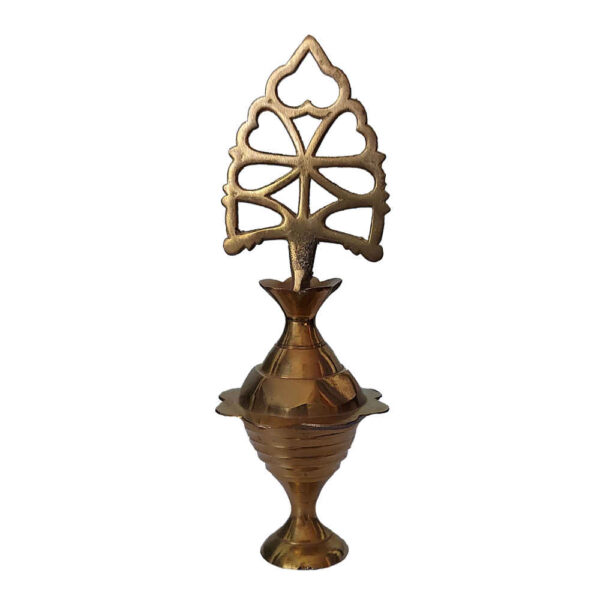 Brass Surma Dani Container for Keeping Kohl Delbar
