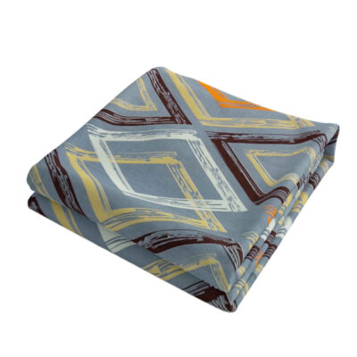 Cotton & Polyester Double Duvet Cover – Super Soft, Hendesi Model