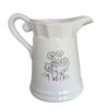 Decorative Ceramic Pitcher Vase Model Flowers