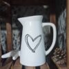 Decorative Ceramic Pitcher Vase Model Heart
